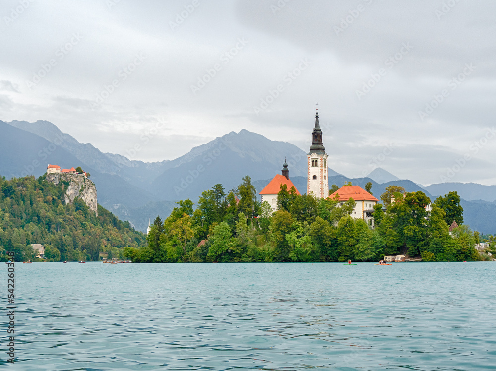 Church of the Assumption of Mary on Lake Bled (Blejsko jezero), Slovenia, Europe