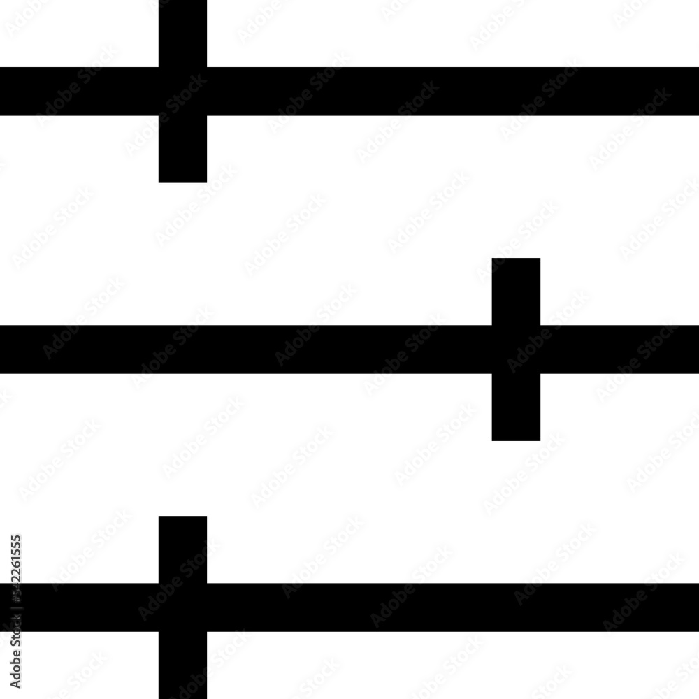 Obraz premium Filter line icon. Equalizer or setting icon