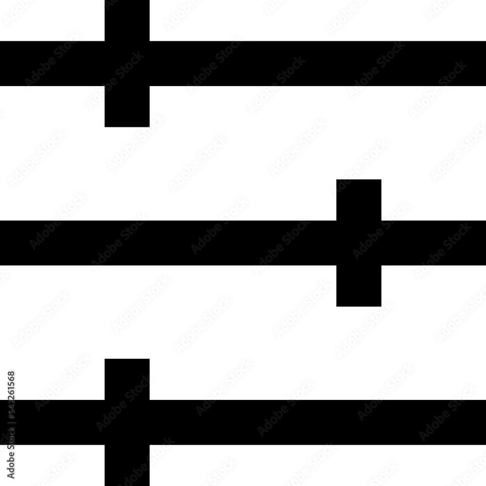 Fototapeta premium Filter line icon. Equalizer or setting icon