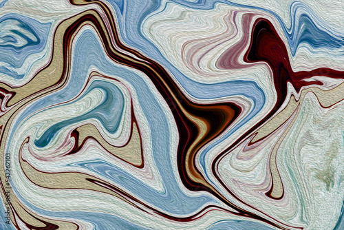 Fototapeta Naklejka Na Ścianę i Meble -  blue and red painted background liquid marble fluid texture concrete paint cement wallpaper