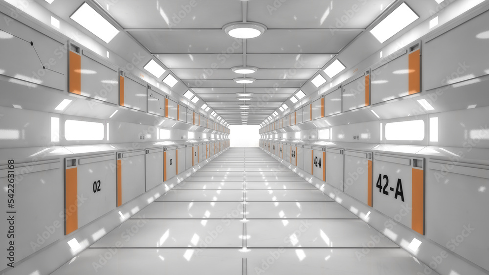 3d render futuristic interior corridor 3d render futuristic interior corridor