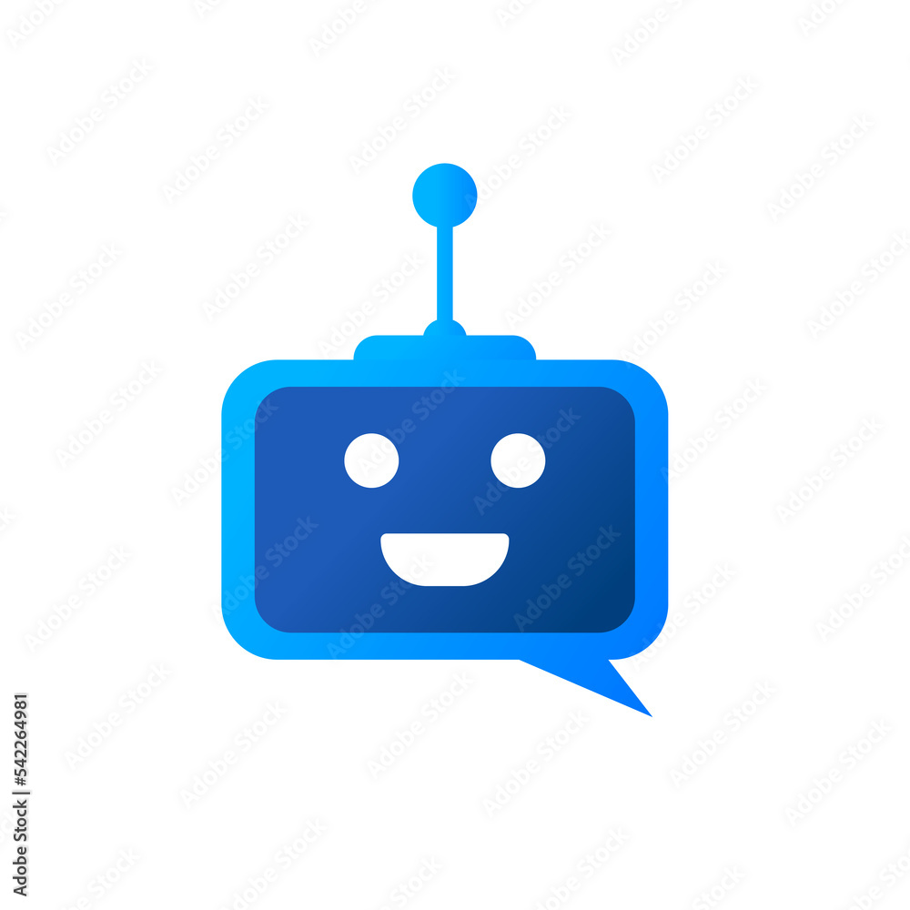 Chatbot on a white background. Vector illustration Chatbot on a white background. Vector illustration