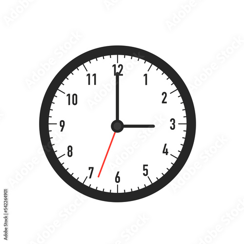 Times on a white background. Vector illustration