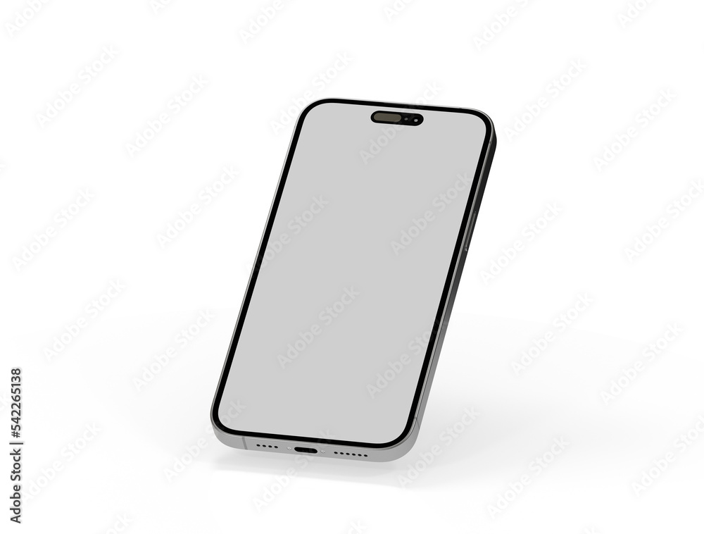 Smartphone. Mobile phone Template. Telephone 3d Smartphone. Mobile phone Template. Telephone 3d
