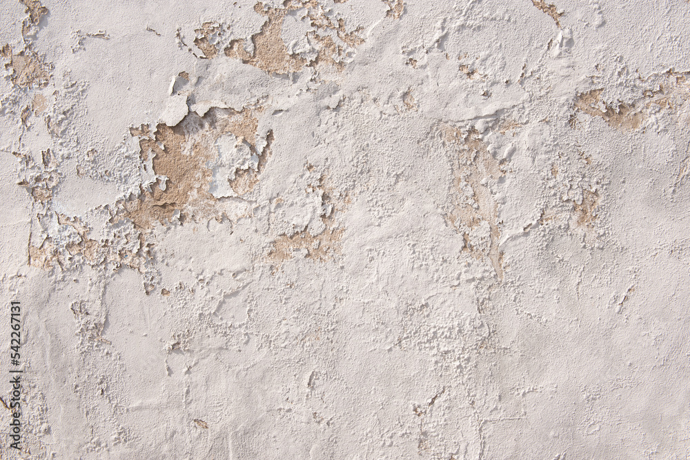 Wall texture deteriorated by moisture and sun
