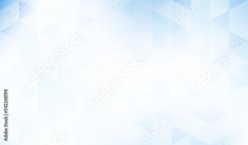 Minimal light blue background with translucent triangles