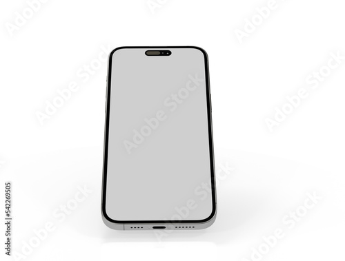 3d smartphone with blank sc...