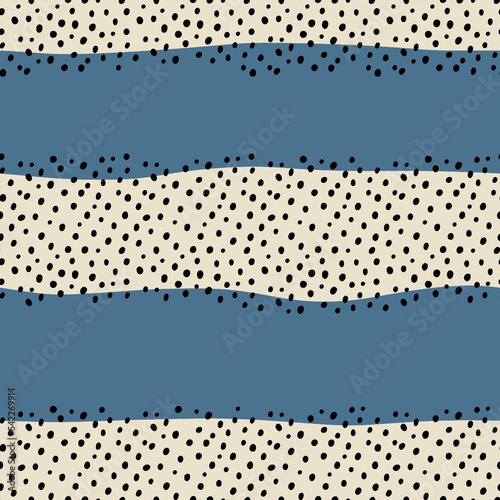 black spots & blue stripes