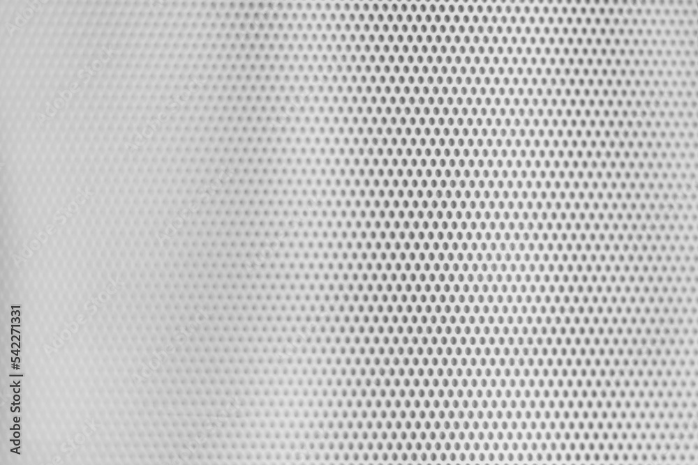 White grill texture with small aligned circular holes White grill texture with small aligned circular holes