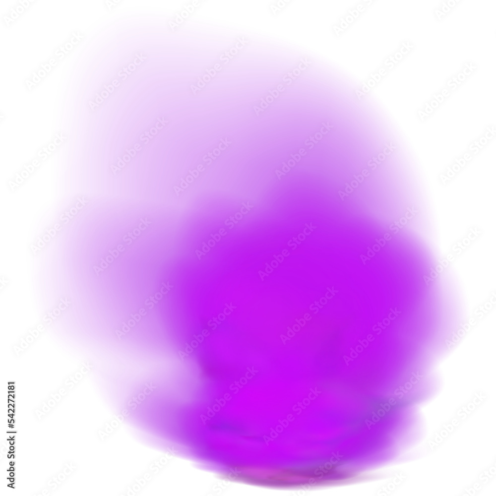 Realistic scary mystical  clouds fog in night Halloween. Purple  flows poisonous gas, dust and smoke effect.Vector set.