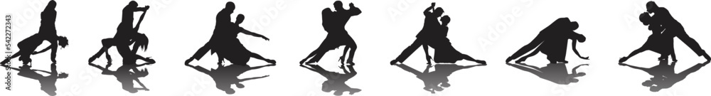 vector silhouette of a couple dancing ballroom dance vector silhouette of a couple dancing ballroom dance