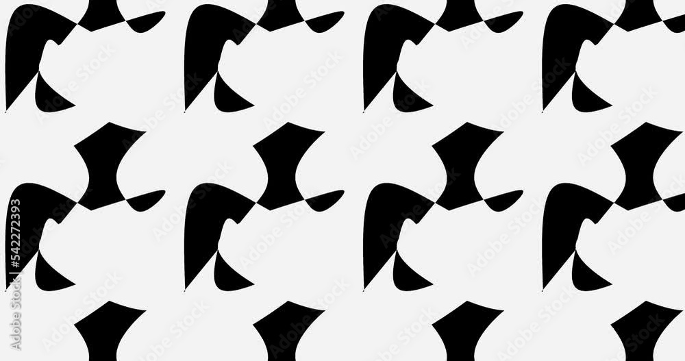 3d render with black and white rounded abstract pattern 3d render with black and white rounded abstract pattern