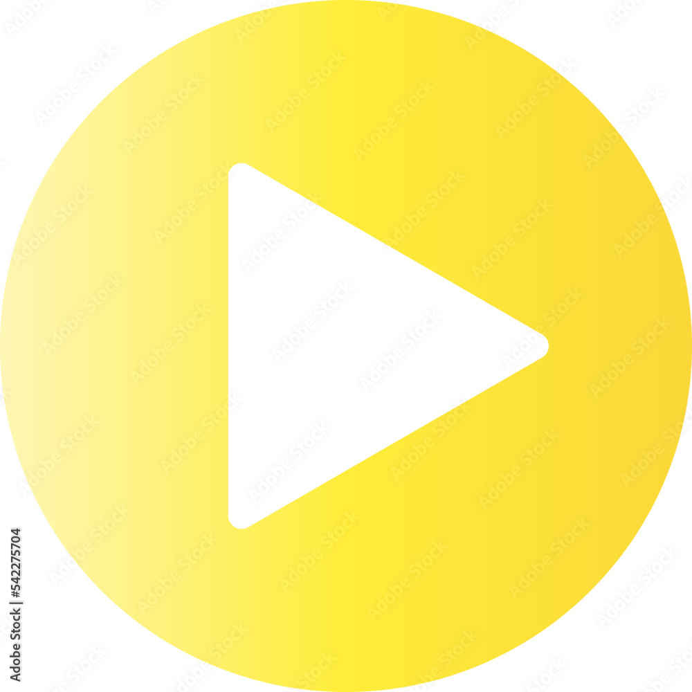 Gradient play ui icon button Gradient play ui icon button