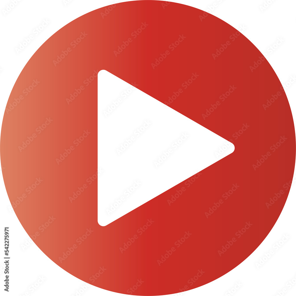 Gradient play ui icon button Gradient play ui icon button