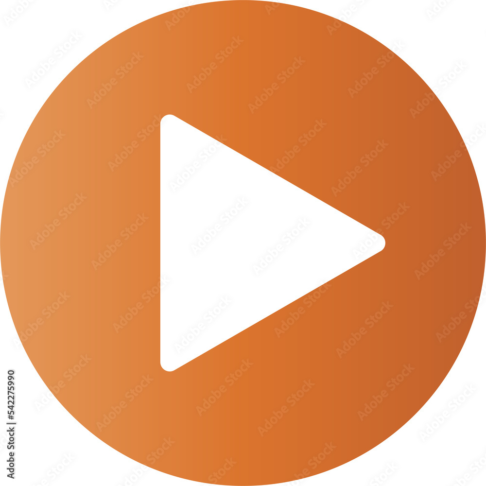 Gradient play ui icon button Gradient play ui icon button