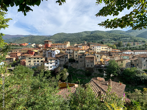 Loro Ciuffenna, Tuscany, Italy. Loro Ciuffenna is a comune in the Province of Arezzo in the Italian region Tuscany, medieval village with the oldest water mill in Tuscany. photo