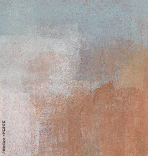 Beautiful abstract painting. Versatile artistic image for creative design projects: posters, banners, cards, magazines, prints, covers, brochures, wallpapers. Soft colours. Acrylic on paper.
