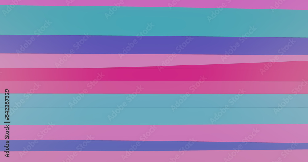 Render with flat pink and blue stripes background