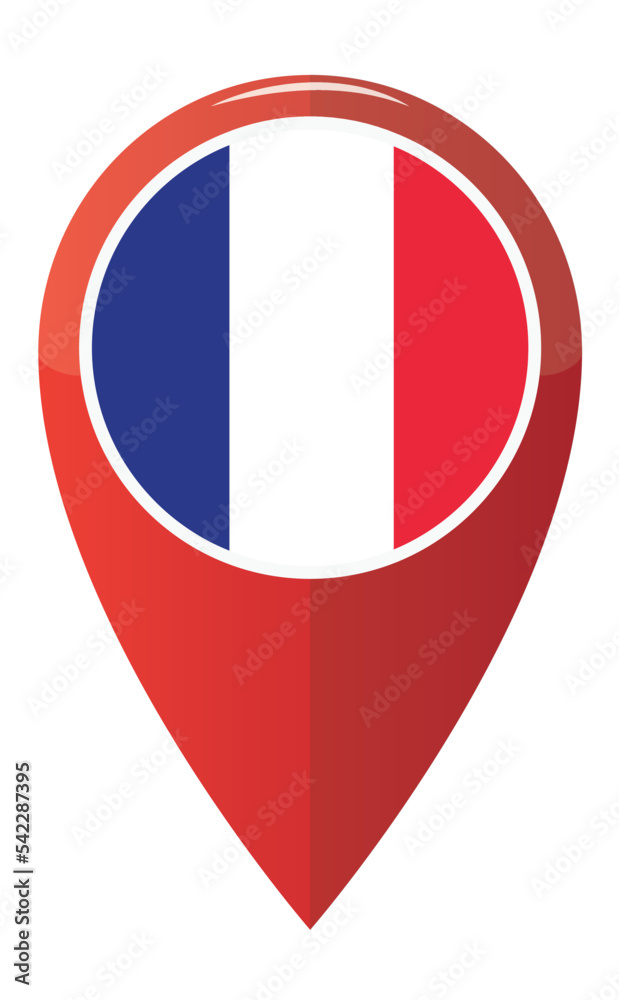colorful france map application pin point label symbol colorful france map application pin point label symbol