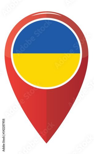 Free Download colorful ukraine map application pin point label symbol - GFXLoad