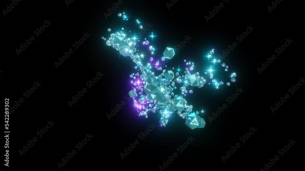 Abstract fantasy background shiny particles flow Abstract fantasy background shiny particles flow