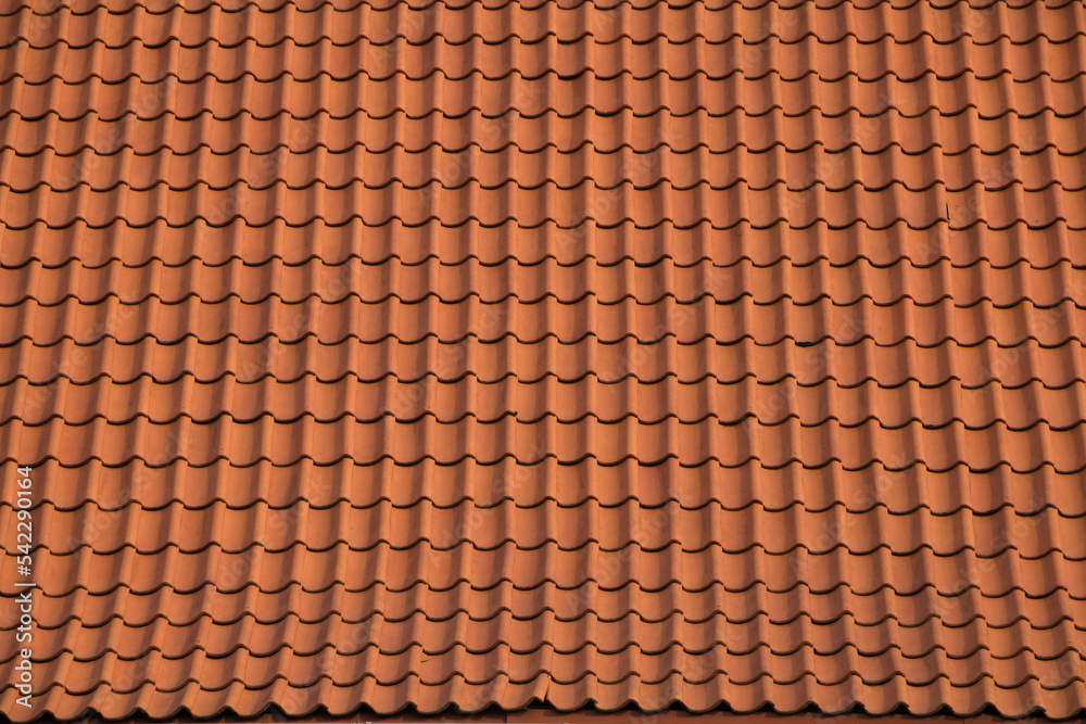 Orange clay roof tiles background Texture. Orange clay roof tiles background Texture.
