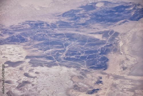 Salt Flats in Utah. Salt Flats Landscape. Blue Sky and Snow-White Salt Soil. Bonneville Salt Flats