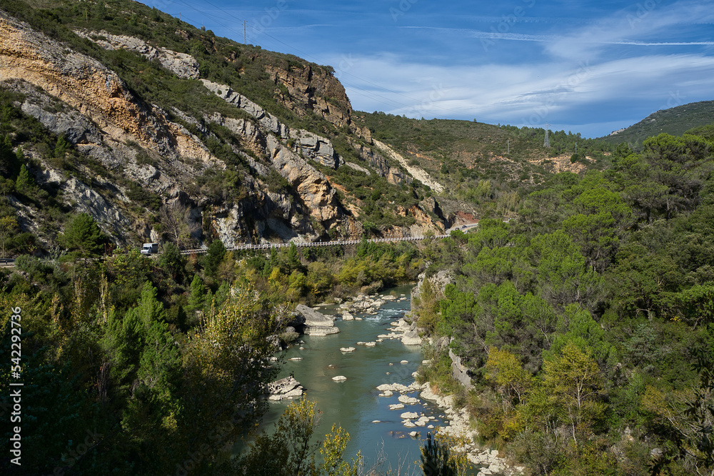 Rio Gallego in Huesca, Aragon, Spain