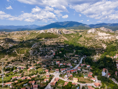 Amazing Aerial view of Ilindentsi Village, Bulgaria