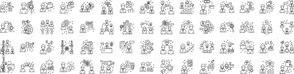 Business icon collections vector design Business icon collections vector design