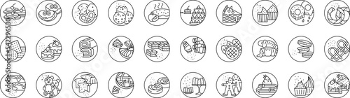 Bakery icon collections vector design