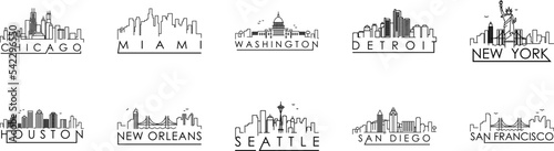 Cities icon collections vector design #542296550