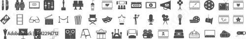 Cinema icon collections vector design