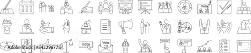 Election icon collections vector design