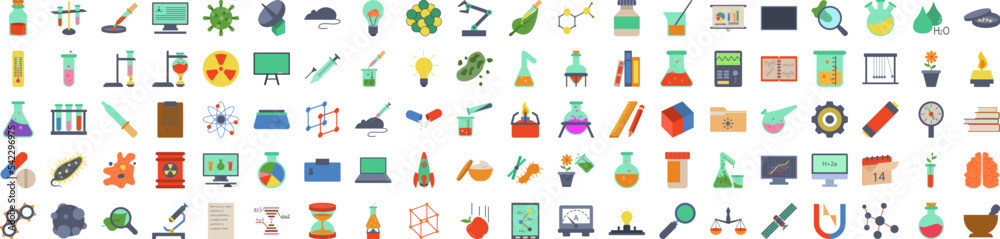 Science icon collections vector design