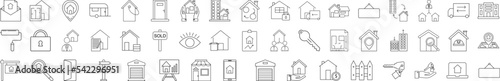 Real estate icon collections vector design
