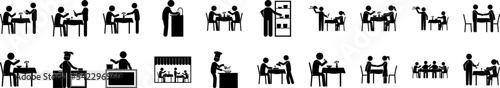 Restaurant icon collections vector design