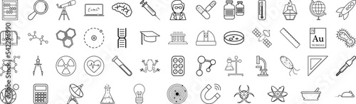Science icon collections vector design