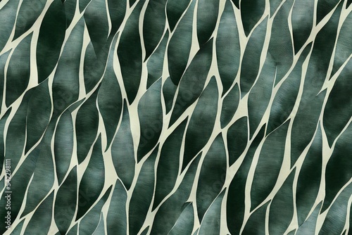 Abstract palm leaves filled with animal print. Modern trendy tropical seamless pattern. Exotic foliage background with rough texture for textile, fabric, print design
