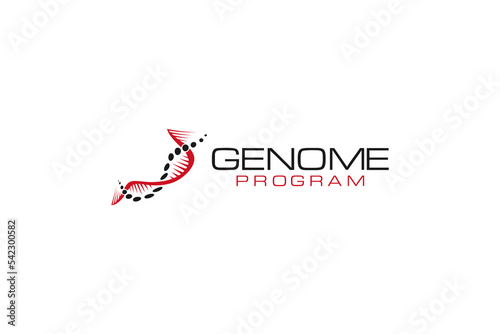DNA logo Deoxyribonucleic acid  Genetic human molecular genome program Biological Technologies icon symbol design