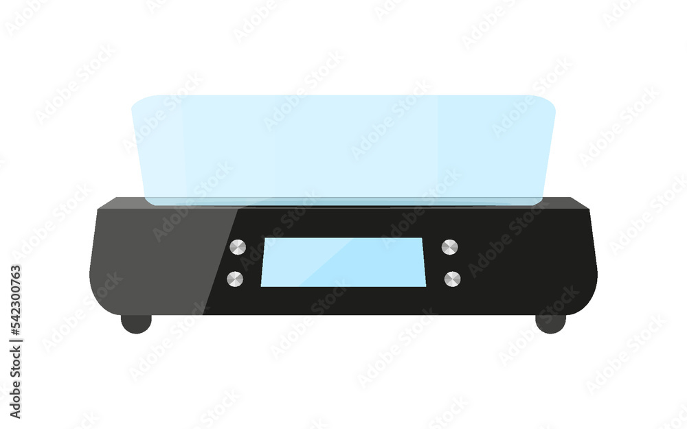 Kitchen scale electronic digital bowl black flat. Food weight measuring device maintaining proper nutrition smart scale dial display home portable appliances accessory kitchen electric device isolated Kitchen scale electronic digital bowl black flat. Food weight measuring device maintaining proper nutrition smart scale dial display home portable appliances accessory kitchen electric device isolated