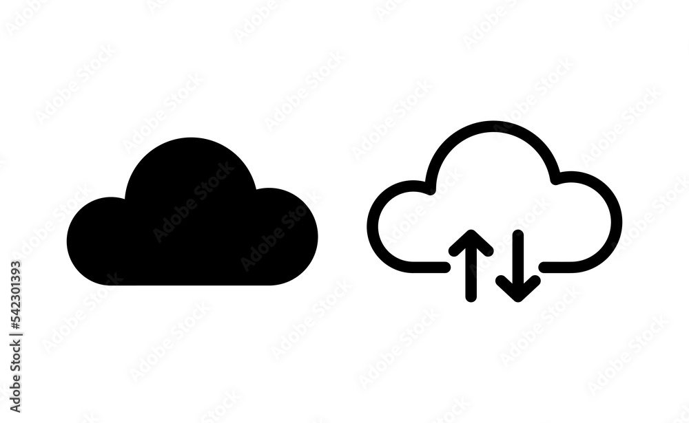 Cloud icon vector for web and mobile app. cloud sign and symbol Cloud icon vector for web and mobile app. cloud sign and symbol