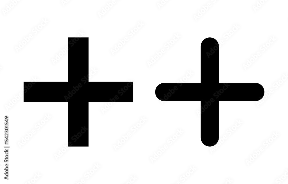 Plus Icon vector for web and mobile app. Add plus sign and symbol Plus Icon vector for web and mobile app. Add plus sign and symbol