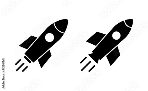 Rocket icon vector for web and mobile app. Startup sign and symbol. rocket launcher icon