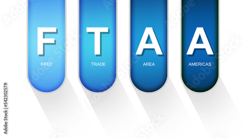 FTAA as Free Trade Area of Americas isolated