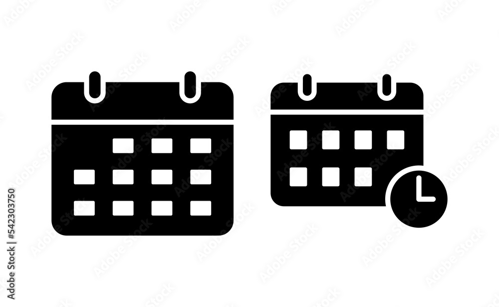 Calendar icon vector for web and mobile app. Calender sign and symbol. Schedule icon symbol Calendar icon vector for web and mobile app. Calender sign and symbol. Schedule icon symbol
