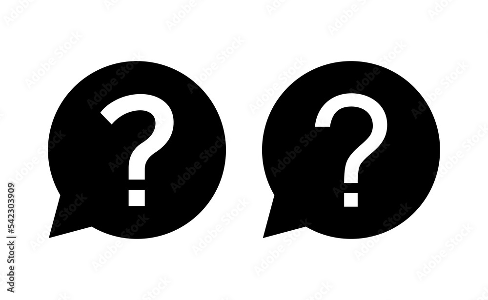 Question icon vector for web and mobile app. question mark sign and symbol Question icon vector for web and mobile app. question mark sign and symbol