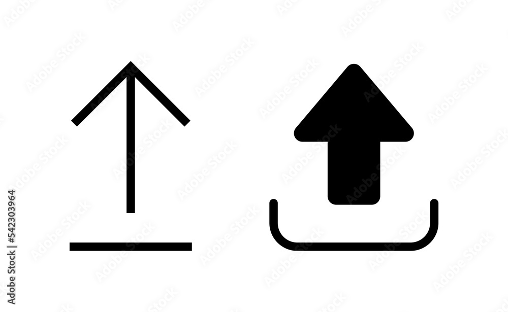 Upload icon vector for web and mobile app. load data sign and symbol Upload icon vector for web and mobile app. load data sign and symbol