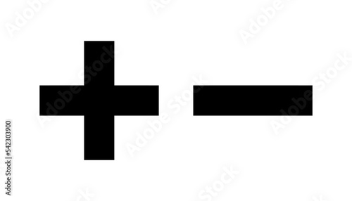 Plus and minus icon vector for web and mobile app. plus sign and symbol. add plus icon