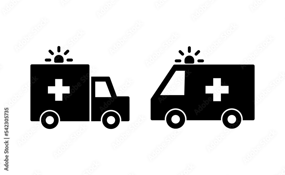 Ambulance icon vector for web and mobile app. ambulance truck sign and symbol. ambulance car Ambulance icon vector for web and mobile app. ambulance truck sign and symbol. ambulance car